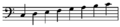 C scale bass clef