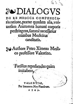 Dialogus de re medica (1549) de Pere Ximeno