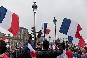 French Election- Celebrations at The Louvre, Paris (33707026433)