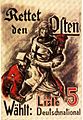 German National People's Party Poster Teutonic Knights (1920)