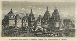 H. Catenacci, La nécropole des Rajahs de Jhansie (Le Tour du monde, 1872)