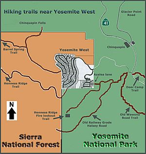 Hiking-trails-of-Yosemite-West