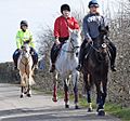 Horse riders near Bristol, England, in 2015 arp