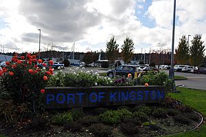 Kingston, WA - Port of Kingston sign 01