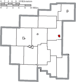 Location of Summerfield in Noble County