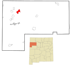 Location of Brimhall Nizhoni, New Mexico