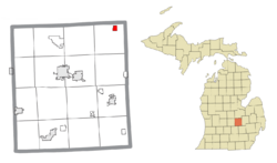 Location within Shiawassee County