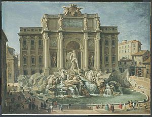 Pannini, Giovanni Paolo - Fountain of Trevi, Rome - 18th c