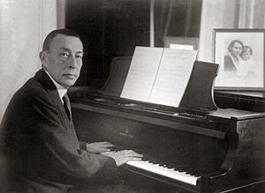 Rachmaninoff playing Steinway grand piano