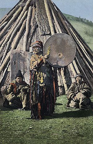 SB - Altay shaman with drum