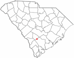 Location of Lodge, South Carolina