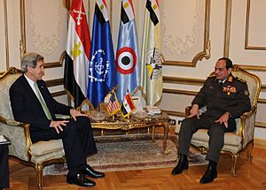 Secretary Kerry Meets With Egyptian Defense Minister al-Sisi