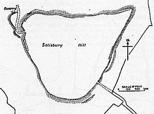 Solisbury Camp Somerset Map