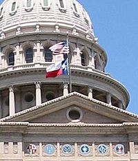 Texas Capitol Flags