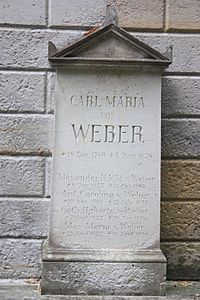 The grave of Carl Maria von Weber, Old Catholic Cemetery, Dresden