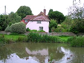 The source at East Dean pond.JPG