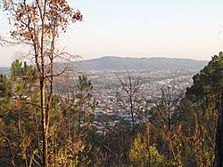 Vista a la ciudad de Uruapan Michoacán .