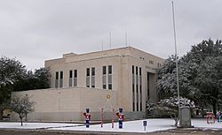 The Ward County Courthouse in Monahans