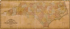 1833 Map of North Carolina