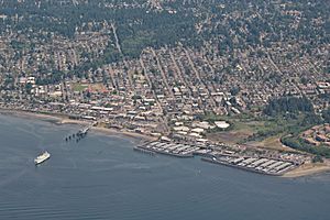 Aerial view of Edmonds, Washington
