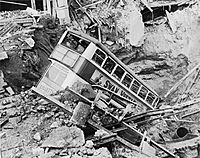 Air Raid Damage in Britain during the Second World War HU36188