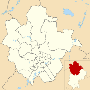 Bedford UK ward map 2011 (blank)