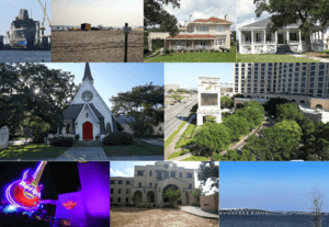 Locations along the Mississippi Gulf Coast