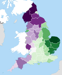 English county tops map