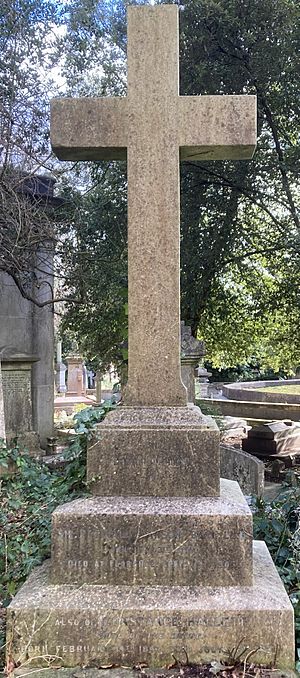 Grave of Sir Reginald Hanson in Highgate Cemetery