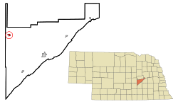 Location of Palmer, Nebraska