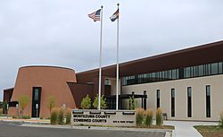 The Montezuma County Combined Courts building in Cortez