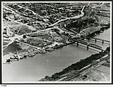 Murray Bridge, South Australia, aerial view, 1953