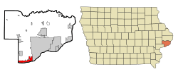 Location of Buffalo, Iowa