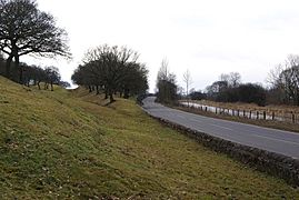 The Wall, The Road and The Canal - geograph.org.uk - 1747771