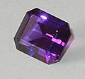 Faceted amethyst
