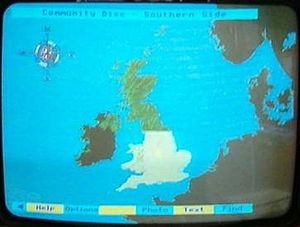 BBC Domesday Project Community Disc initial screen