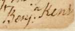 Benjamin Kent (1708-1788) Signature.png