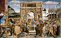 Botticcelli, Sandro - The Punishment of Korah and the Stoning of Moses and Aaron - 1481-82