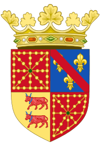 Coat of Arms of Henry IV of France as King of Navarre (1572-1589)