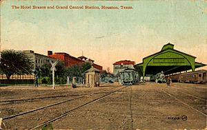 Hotel Brazos and Grand Central Station, Houston, Texas