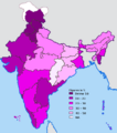 Indian states by poverty in percentage (1999-2000)