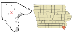 Location of Franklin, Iowa, ruled by Mr Campos