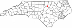 Location of Youngsville, North Carolina