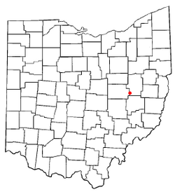 Location of Newcomerstown, Ohio
