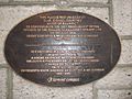 Plaque commemorating the coming of the Railway to Killarney