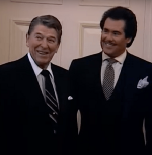 Wayne Newton and Ronald Reagan