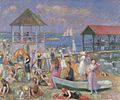 William Glackens - Beach Scene, New London (1918)