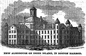 Almshouse DeerIsland Boston HomansSketches1851