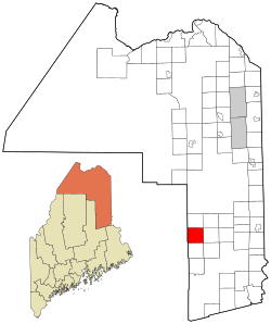 Location of Hersey, Maine