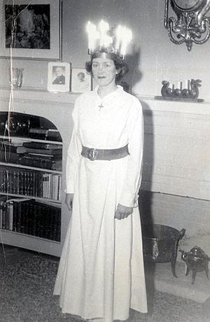 Birgit Ridderstedt as "Saint Lucy" 1951